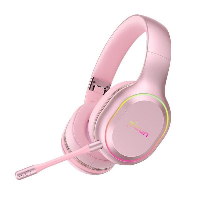 Picun UG-05 Wireless Bluetooth Gaming Headset Foldable With Vibration Sound Effect Led Gradient Lighting Gamer Dedicated Headset