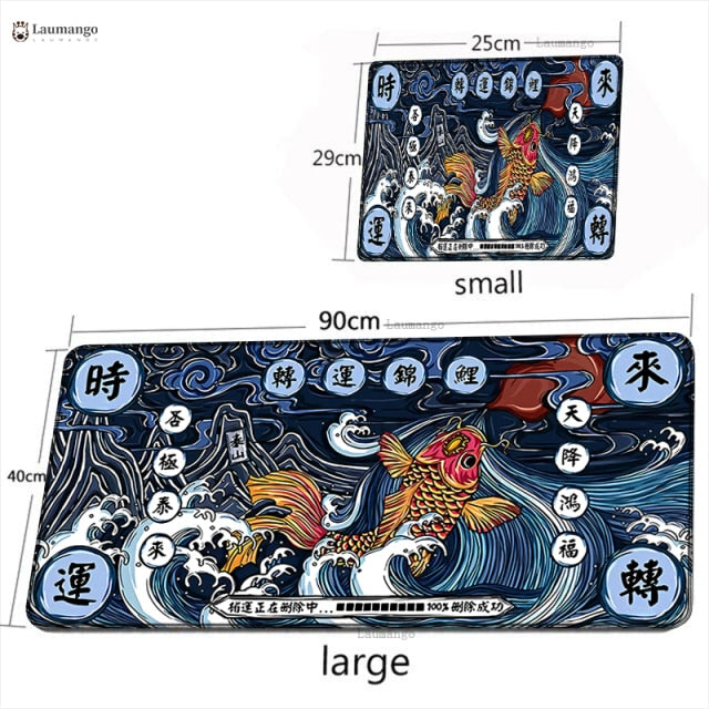 Elements of Chinese Style Mouse Pad Gaming Accessories Non-Slip Table Keyboard Desk Mat Gamer PC Rubber Carpet Dragon Mousepad