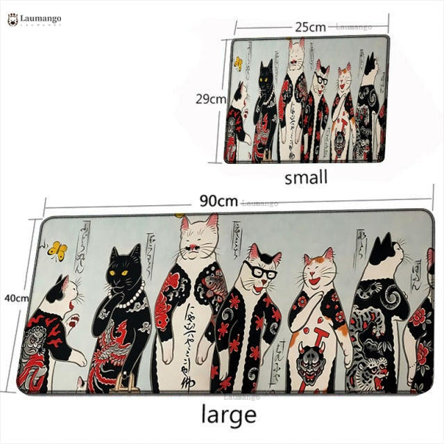Elements of Chinese Style Mouse Pad Gaming Accessories Non-Slip Table Keyboard Desk Mat Gamer PC Rubber Carpet Dragon Mousepad