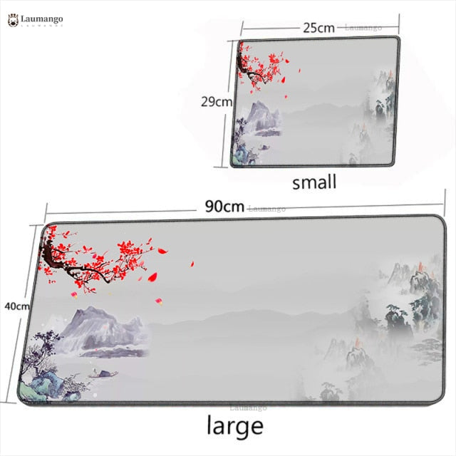 Elements of Chinese Style Mouse Pad Gaming Accessories Non-Slip Table Keyboard Desk Mat Gamer PC Rubber Carpet Dragon Mousepad