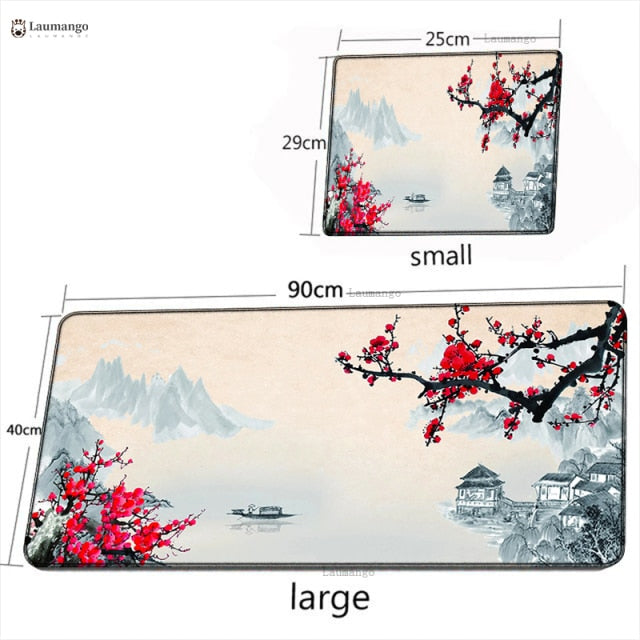 Elements of Chinese Style Mouse Pad Gaming Accessories Non-Slip Table Keyboard Desk Mat Gamer PC Rubber Carpet Dragon Mousepad