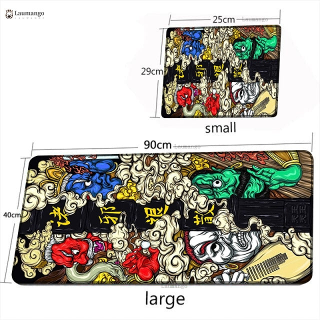 Elements of Chinese Style Mouse Pad Gaming Accessories Non-Slip Table Keyboard Desk Mat Gamer PC Rubber Carpet Dragon Mousepad