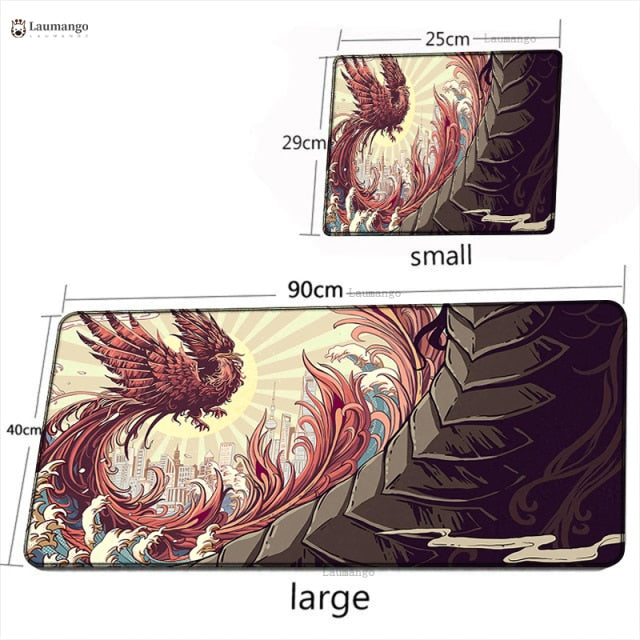 Elements of Chinese Style Mouse Pad Gaming Accessories Non-Slip Table Keyboard Desk Mat Gamer PC Rubber Carpet Dragon Mousepad