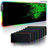 Large Office RGB LED Illumination Mouse Pad Mat Game Gamer Razer Gaming Mousepad Keyboard Compute Anime Desk Mat for CSGO