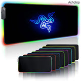 Large Office RGB LED Illumination Mouse Pad Mat Game Gamer Razer Gaming Mousepad Keyboard Compute Anime Desk Mat for CSGO