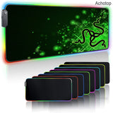 Large Office RGB LED Illumination Mouse Pad Mat Game Gamer Razer Gaming Mousepad Keyboard Compute Anime Desk Mat for CSGO