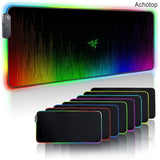 Large Office RGB LED Illumination Mouse Pad Mat Game Gamer Razer Gaming Mousepad Keyboard Compute Anime Desk Mat for CSGO