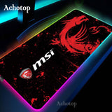 Large Office RGB LED Illumination Mouse Pad Mat Game Gamer Razer Gaming Mousepad Keyboard Compute Anime Desk Mat for CSGO
