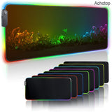 Large Office RGB LED Illumination Mouse Pad Mat Game Gamer Razer Gaming Mousepad Keyboard Compute Anime Desk Mat for CSGO