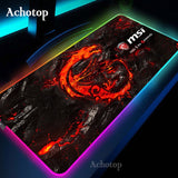 Large Office RGB LED Illumination Mouse Pad Mat Game Gamer Razer Gaming Mousepad Keyboard Compute Anime Desk Mat for CSGO