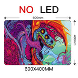 Sovawin Gaming Mouse Pad RGB Backlight Mat 900x400 Gamer XXL Computer Mousepad CS GO Hyper Beast Non-Slip Rubber Desk Mat For PC