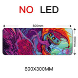 Sovawin Gaming Mouse Pad RGB Backlight Mat 900x400 Gamer XXL Computer Mousepad CS GO Hyper Beast Non-Slip Rubber Desk Mat For PC