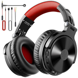 Oneodio 80h Wireless Bluetooth 5.0 Headset Wired Gaming Headphones With Microphone For PC PS4 Call Center Office Skype Headphone