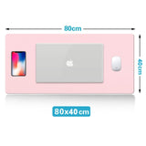 Large Mouse Pad Extra Big Non-Slip Desk Pad Waterproof PVC Leather Desk Table Protector Gaming Mouse Mat for Game Office Work