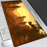 Deep forest firewatch Laptop Gamer Mousepad Gaming Mouse Pad Large Locking Edge Keyboard 70x30 cm Deak Mat for Cs Go LOL.