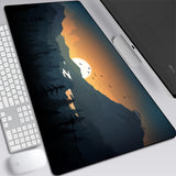 Deep forest firewatch Laptop Gamer Mousepad Gaming Mouse Pad Large Locking Edge Keyboard 70x30 cm Deak Mat for Cs Go LOL.