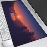Deep forest firewatch Laptop Gamer Mousepad Gaming Mouse Pad Large Locking Edge Keyboard 70x30 cm Deak Mat for Cs Go LOL.