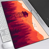 Deep forest firewatch Laptop Gamer Mousepad Gaming Mouse Pad Large Locking Edge Keyboard 70x30 cm Deak Mat for Cs Go LOL.