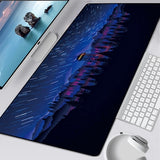 Deep forest firewatch Laptop Gamer Mousepad Gaming Mouse Pad Large Locking Edge Keyboard 70x30 cm Deak Mat for Cs Go LOL.
