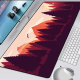 Deep forest firewatch Laptop Gamer Mousepad Gaming Mouse Pad Large Locking Edge Keyboard 70x30 cm Deak Mat for Cs Go LOL.