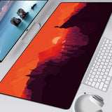 Deep forest firewatch Laptop Gamer Mousepad Gaming Mouse Pad Large Locking Edge Keyboard 70x30 cm Deak Mat for Cs Go LOL.