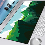 Deep forest firewatch Laptop Gamer Mousepad Gaming Mouse Pad Large Locking Edge Keyboard 70x30 cm Deak Mat for Cs Go LOL.