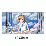Anime mouse pad Cardcaptor Sakura Gamer Mousepad cute Desk Mat washable Large Gaming Mouse mat Locking Edge keyboard desk pads