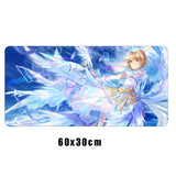 Anime mouse pad Cardcaptor Sakura Gamer Mousepad cute Desk Mat washable Large Gaming Mouse mat Locking Edge keyboard desk pads