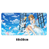 Anime mouse pad Cardcaptor Sakura Gamer Mousepad cute Desk Mat washable Large Gaming Mouse mat Locking Edge keyboard desk pads