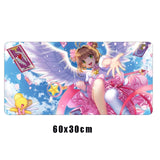 Anime mouse pad Cardcaptor Sakura Gamer Mousepad cute Desk Mat washable Large Gaming Mouse mat Locking Edge keyboard desk pads