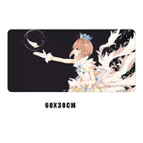Anime mouse pad Cardcaptor Sakura Gamer Mousepad cute Desk Mat washable Large Gaming Mouse mat Locking Edge keyboard desk pads