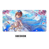 Anime mouse pad Cardcaptor Sakura Gamer Mousepad cute Desk Mat washable Large Gaming Mouse mat Locking Edge keyboard desk pads