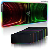 Large Office RGB LED Illumination Mouse Pad Mat Game Gamer Razer Gaming Mousepad Keyboard Compute Anime Desk Mat for CSGO