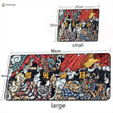 Elements of Chinese Style Mouse Pad Gaming Accessories Non-Slip Table Keyboard Desk Mat Gamer PC Rubber Carpet Dragon Mousepad