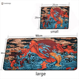 Elements of Chinese Style Mouse Pad Gaming Accessories Non-Slip Table Keyboard Desk Mat Gamer PC Rubber Carpet Dragon Mousepad