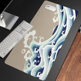 Great Wave Off Art Large Size Mouse Pad Natural Rubber PC Computer Gaming Mousepad Desk Mat Locking Edge for CS GO LOL