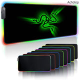 Large Office RGB LED Illumination Mouse Pad Mat Game Gamer Razer Gaming Mousepad Keyboard Compute Anime Desk Mat for CSGO