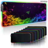 Large Office RGB LED Illumination Mouse Pad Mat Game Gamer Razer Gaming Mousepad Keyboard Compute Anime Desk Mat for CSGO
