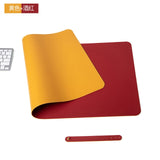 PU Leather Desk Mat Laptop pad Double-side Portable Large Easy Clean Mouse Pad Gamer Waterproof Mat Computer Keyboard Mousepads