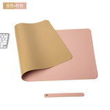 PU Leather Desk Mat Laptop pad Double-side Portable Large Easy Clean Mouse Pad Gamer Waterproof Mat Computer Keyboard Mousepads