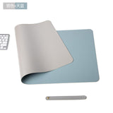 PU Leather Desk Mat Laptop pad Double-side Portable Large Easy Clean Mouse Pad Gamer Waterproof Mat Computer Keyboard Mousepads