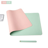 PU Leather Desk Mat Laptop pad Double-side Portable Large Easy Clean Mouse Pad Gamer Waterproof Mat Computer Keyboard Mousepads