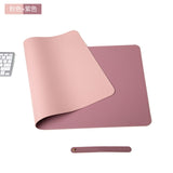 PU Leather Desk Mat Laptop pad Double-side Portable Large Easy Clean Mouse Pad Gamer Waterproof Mat Computer Keyboard Mousepads
