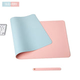 PU Leather Desk Mat Laptop pad Double-side Portable Large Easy Clean Mouse Pad Gamer Waterproof Mat Computer Keyboard Mousepads