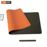 PU Leather Desk Mat Laptop pad Double-side Portable Large Easy Clean Mouse Pad Gamer Waterproof Mat Computer Keyboard Mousepads