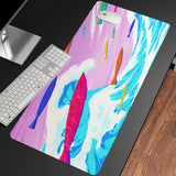 Great Wave Off Art Large Size Mouse Pad Natural Rubber PC Computer Gaming Mousepad Desk Mat Locking Edge for CS GO LOL