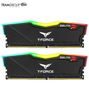 TEAMGROUP T-Force Delta RGB DDR4 8GB 16GB（2x8GB）32GB（2x16GB）3200MHz  PC4 Desktop Gaming Memory Module Ram