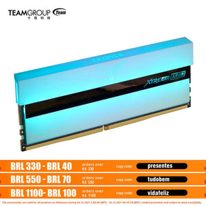 TEAMGROUP T-Force Xtreem ARGB 3600MHz CL18 16GB 32GB 64GB PC4-28800 Dual Channel DDR4 DRAM Desktop Gaming Memory Ram (White)