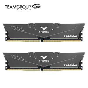 TEAMGROUP DDR4 Ram T-Force Vulcan Z 8GB 16GB 3200MHZ Desktop Memory Module Gray